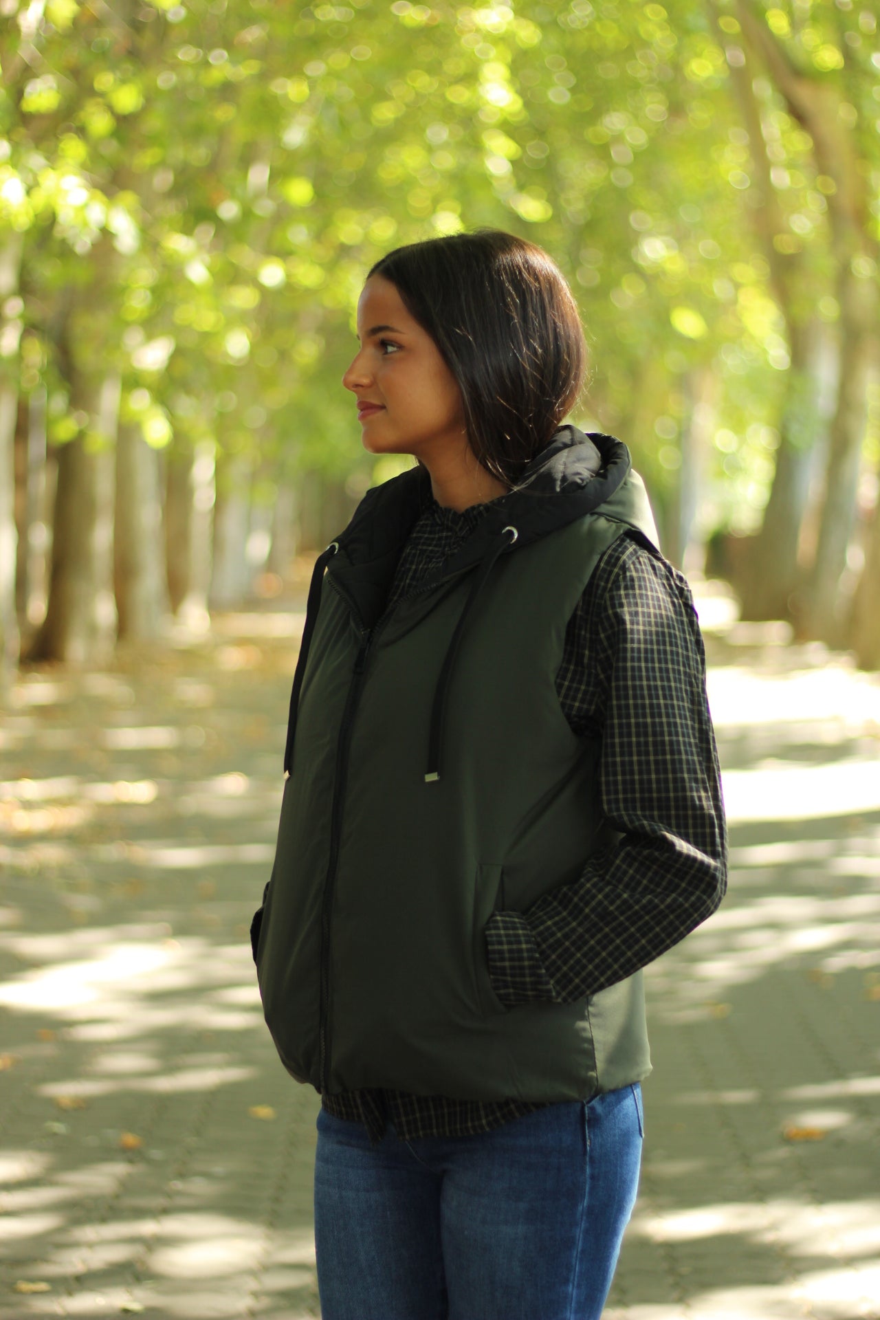 Chaleco acolchado reversible