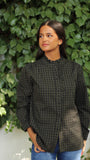 Camisa cuadros botones forrado