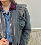 Chaqueta volante gris