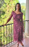 Vestido Tul cruzado buganvilla