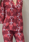 Traje estampado Emme Burdeos