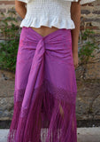 Falda mantón buganvilla