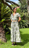 Conjunto pikillo verde estampado