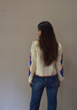 Chaqueta bordada Rosso