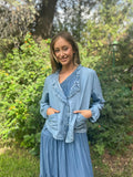 Chaqueta denim fluida