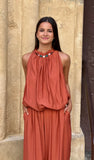 Conjunto Stone bombacho teja