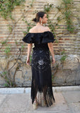 Falda Mantón negra