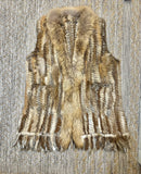 Chaleco pelo natural OVERSIZE