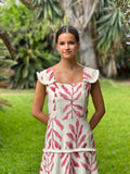 Vestido hoja rosa