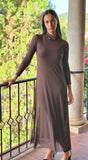 Vestido tul marrón