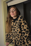 Abrigo borrego animal print
