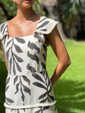 Vestido hoja negro