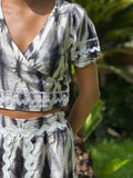Conjunto pikillo gris estampado
