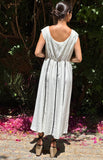 Vestido cintas blanco