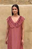Vestido Rayas cuello bobo