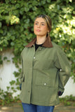 Parka corta cuello pana