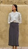 Falda lunares lencera