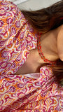 Collar piedras flores