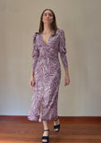 Vestido falda frunce central