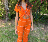 Conjunto Tie dye naranja