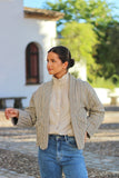 Chaqueta cuadros acolchada