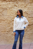 Polera cuello vaquero