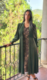 Abrigo terciopelo verde