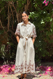 Camisero oversize bordado beig
