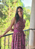 Vestido Treen buganvilla