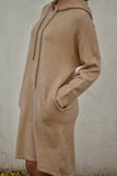 Vestido punto camel