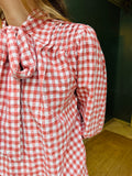 Blusa lazada vichy teja