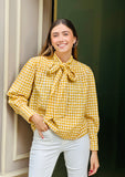 Blusa vichy lazada mostaza