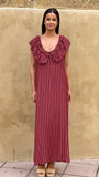 Vestido Rayas cuello bobo