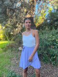 Falda pareo malva