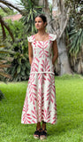 Vestido hoja rosa