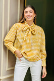 Blusa vichy lazada mostaza