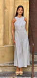 Vestido raya flúor
