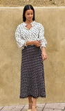 Falda lunares lencera