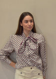 Camisa lazo estampada Sagun