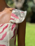 Vestido hoja rosa