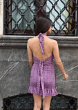 Vestido corto halter Yux