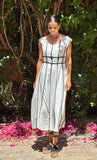 Vestido cintas blanco