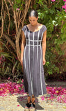 Vestido cintas negro