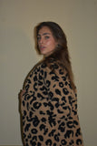 Abrigo borrego animal print