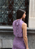 Vestido corto Malva