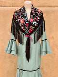 Vestido flamenca Ento verde agua