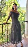 Vestido Tul marrón chocolate