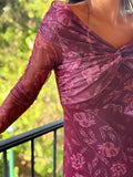 Vestido Tul cruzado buganvilla