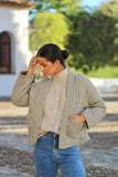 Chaqueta cuadros acolchada