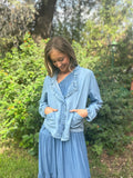 Chaqueta denim fluida